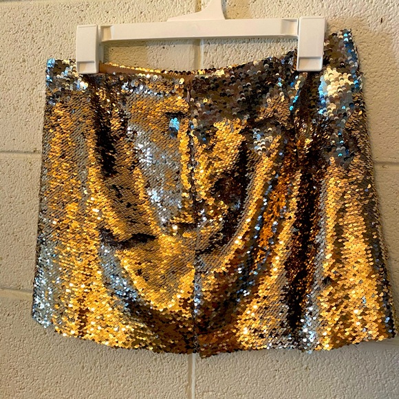 Gold and Silver Sequin skirt - Picture 1 of 2